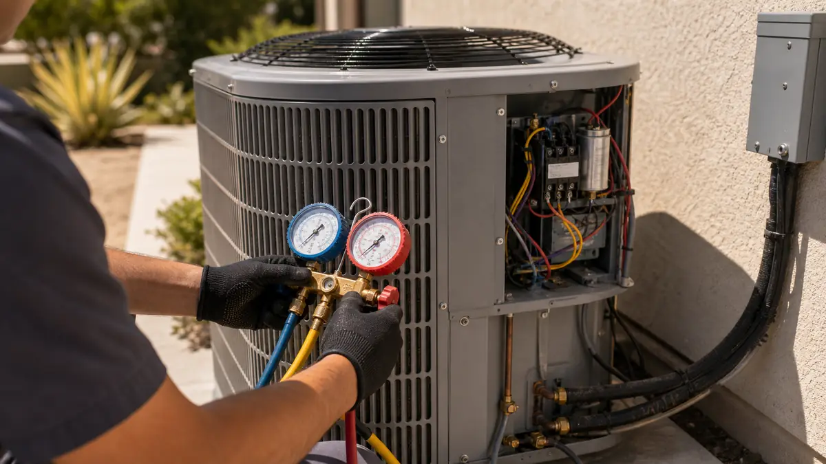 Short-cycling Trane AC runtime diagnostic in Burbank, CA
