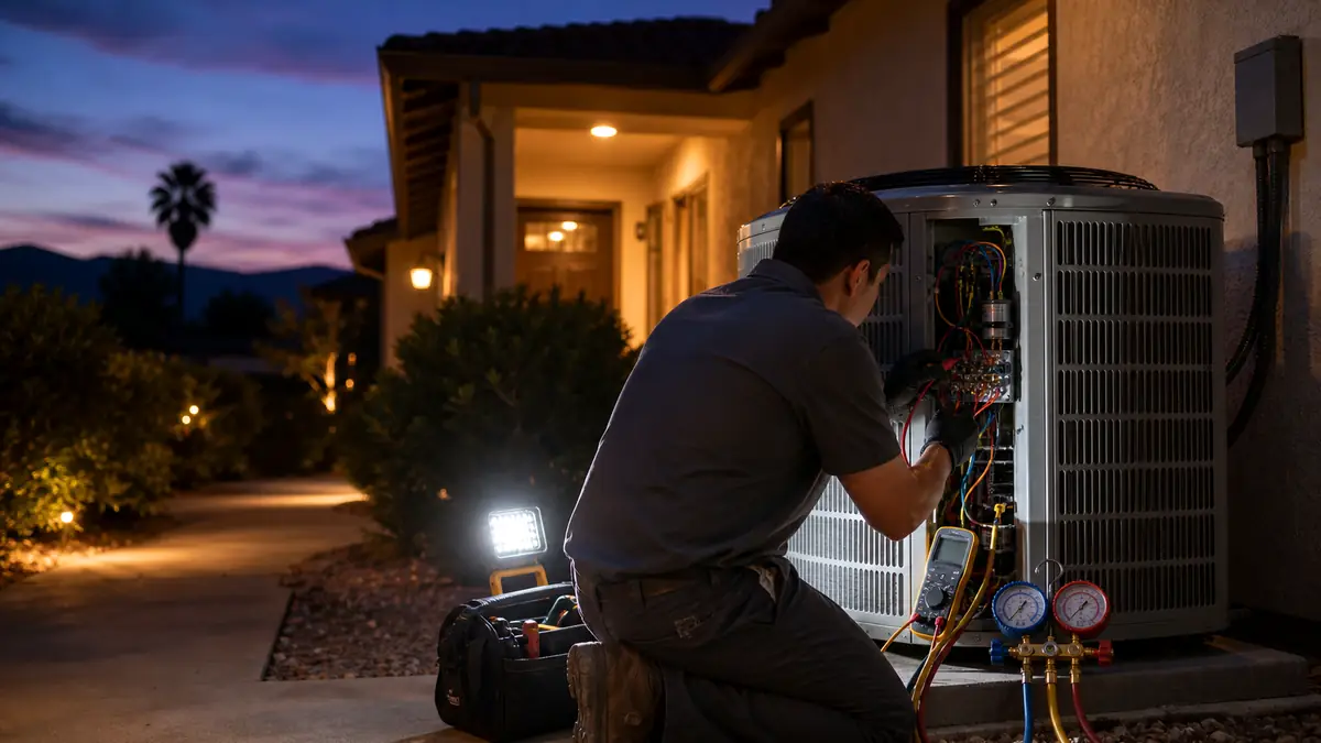 Emergency Trane AC repair during a Burbank, CA heat wave