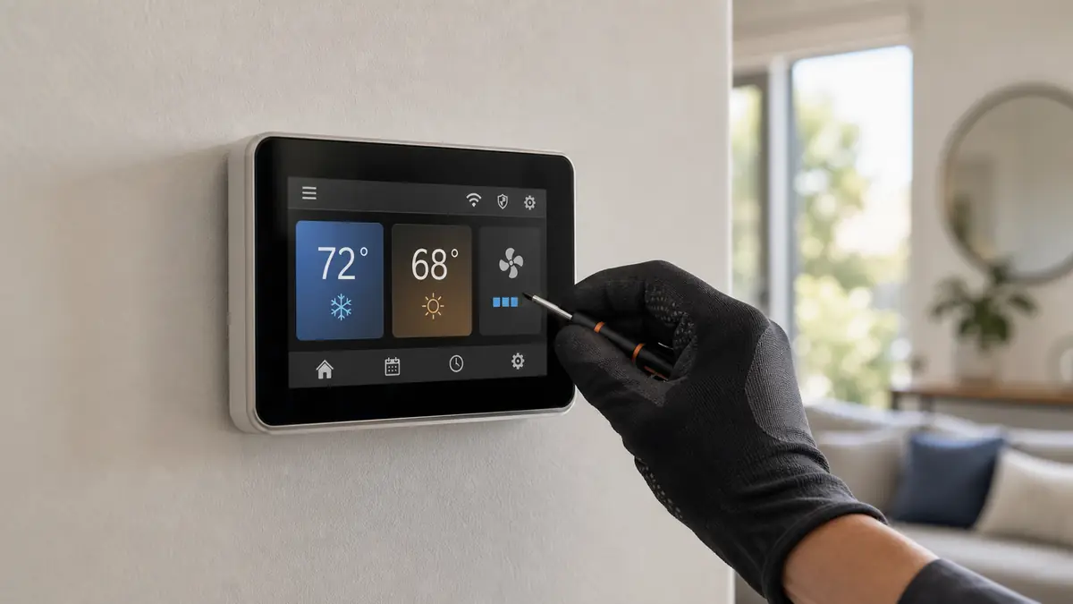 Trane ComfortLink II XL850 thermostat installation in Burbank, CA